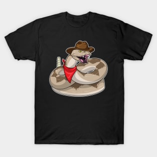 Snake Cowboy Cowboy hat T-Shirt